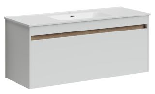 Подвесная тумба под раковину Sancos Smart SM120-1W 120см белый глянец